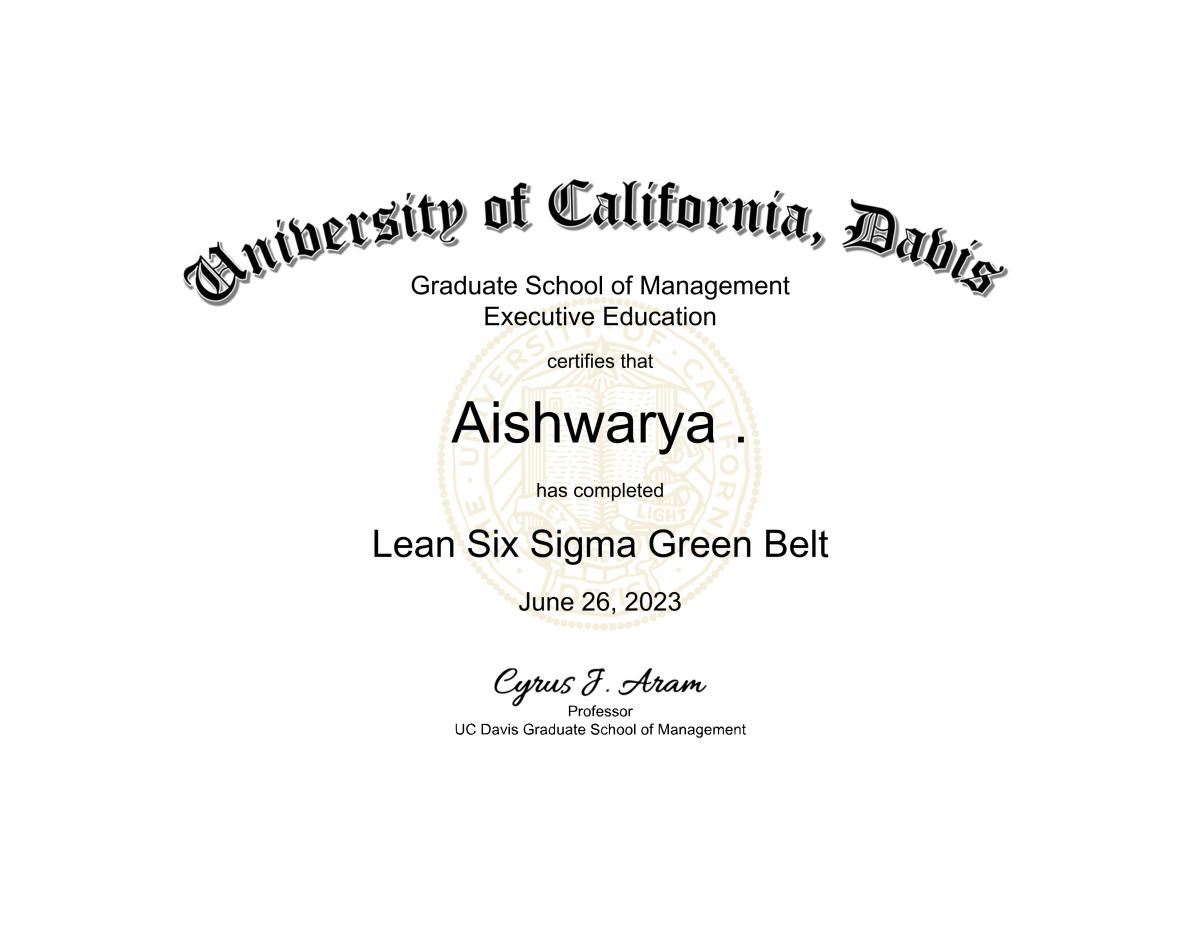 Six Sigma Certification in Sacramento, CA