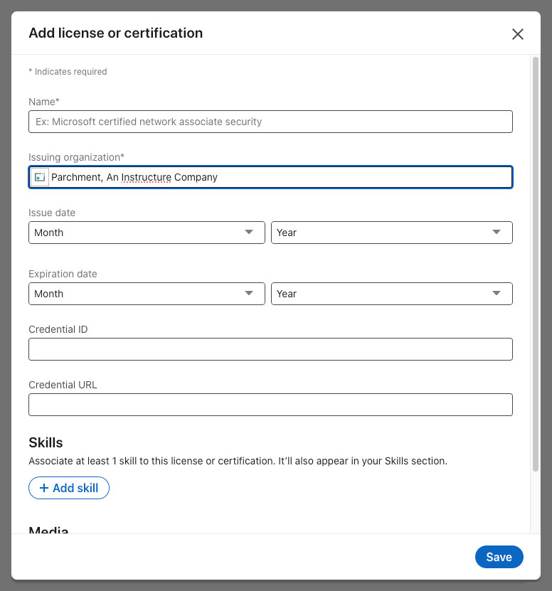 How To Share A Digital Diploma On Linkedin Parchment